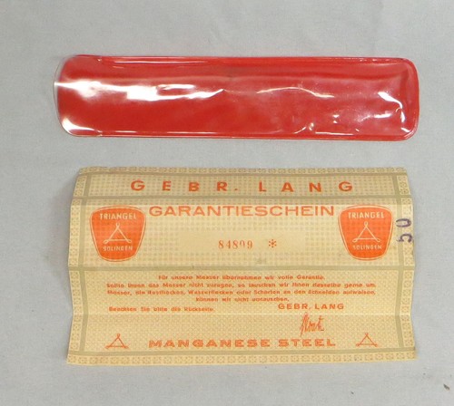 Rare Vintage Triangel Solingen 50 Two Lions w/ Original Pouch EXC (583) - Bild 9 von 9