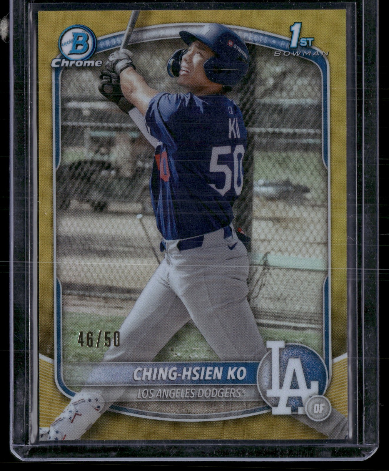 2025 Bowman Chrome #BCP-224 Ching-Hsien Ko Prospects Gold #/50