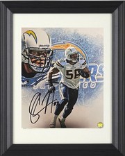 Shawne Merriman signed San Diego Chargers 8x10 Photo #56 Framed- AWM Holo