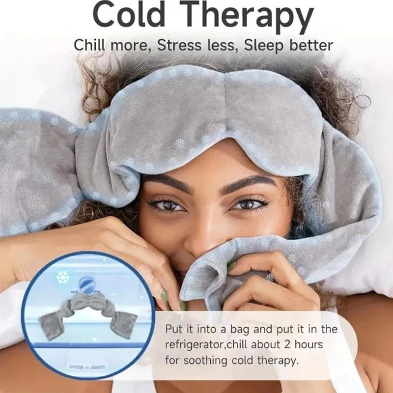 Weighted Sleep Mask for Deep Sleep & Relaxation – Light Blocking Eye Mask - Image 2 of 4