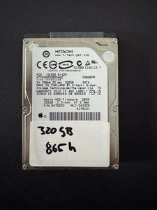 Apple HITACHI TRAVELSTAR 5K500.B 320GB 5400U/min 8MB SATA II HTS5405032B9SA02