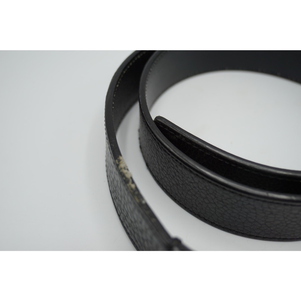 BURBERRY ベルト サイズ38/95 Burberry Men's Black Leather Belt Size 38 (95cm) Engraved Logo | eBay