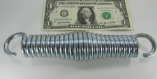 Stiff Coil Extension Spring, 8.00" Grip Length, .239" Wire Diameter, 7/8" Hooks