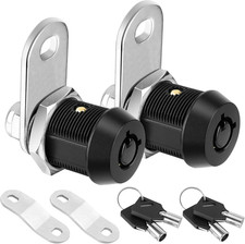 2 Pack Cabinet Lock with Keys, 5/8'' Heavy Duty Tubular Cam Lock for RV Compartm