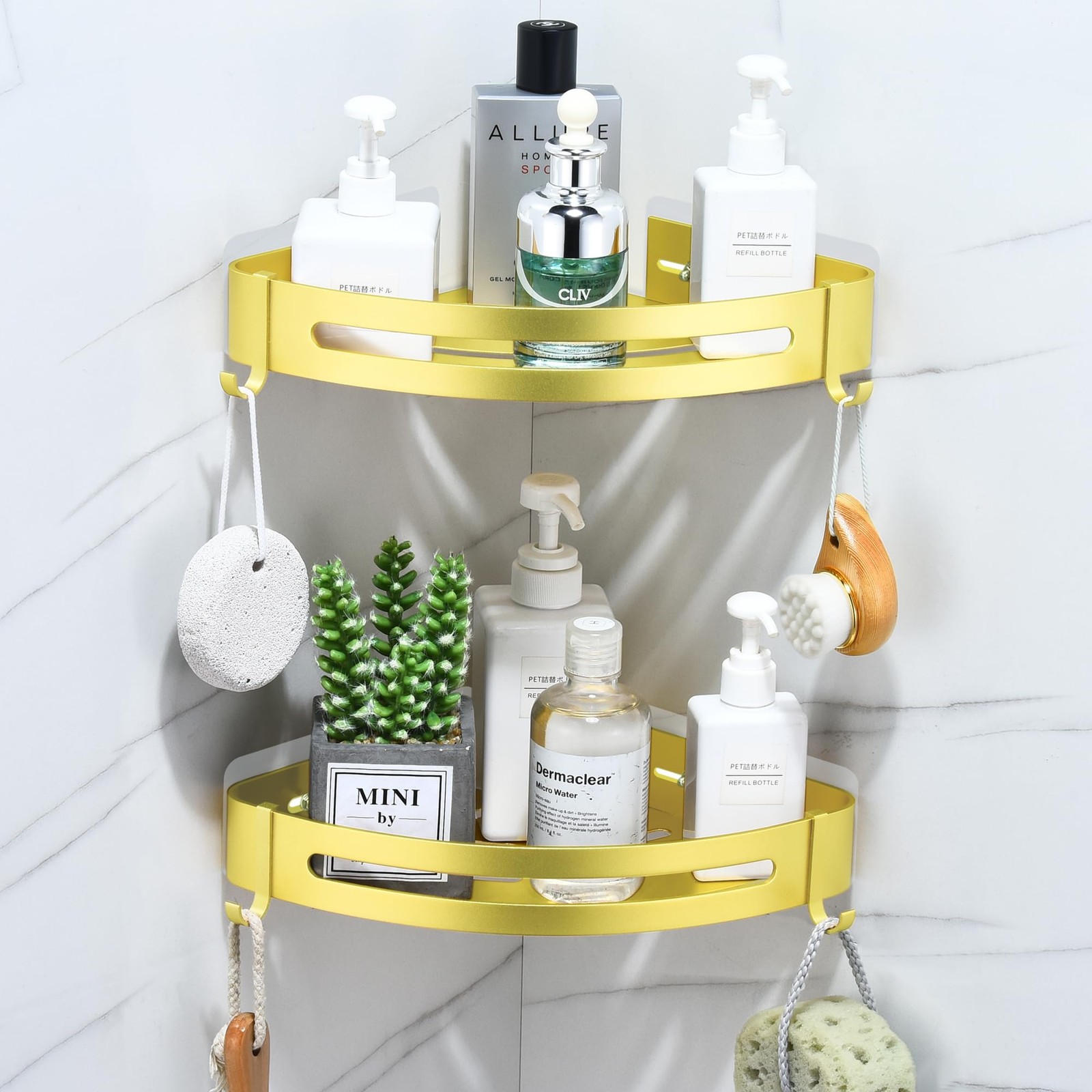 Etagere Douche Angle Aluminium pour optimiser le coin bain