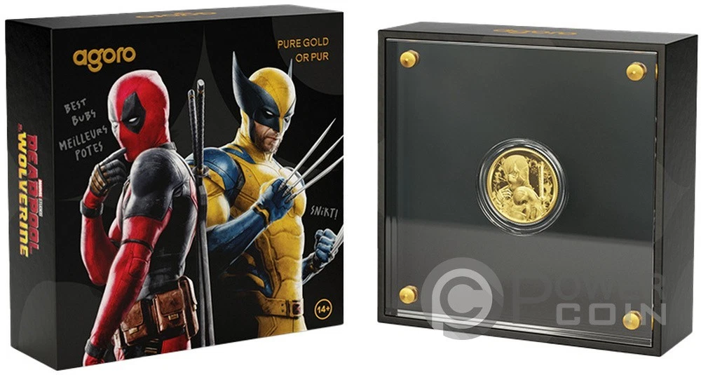 DEADPOOL AND WOLVERINE 1/4 Oz Medalla Oro 2026
