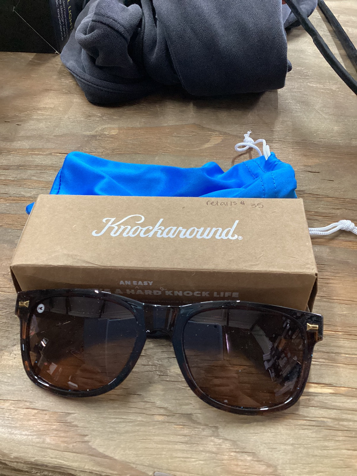 Knockaround Fort Knocks Tortoise Shell Amber Sunglasses Stylish UV Protection