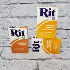 Rit Dye Powder Boxes Sunshine Orange Tangerine 1 1/8 oz Autumn Swiftie