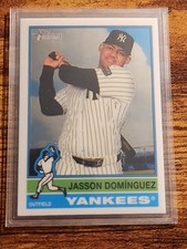 2025 Topps Heritage Jasson Dominguez SP #453 Chrome Parallel New York Yankees