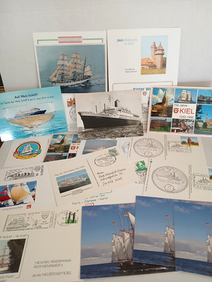 Sammlungen AK, FDC & Briefe Thema Schifffahrt über 50 Stück