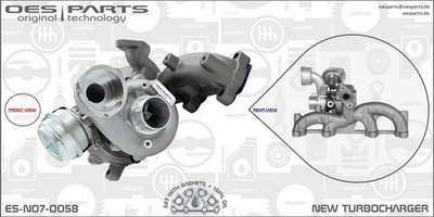 Lader Aufladung Produktlinie OES-PARTS OES PARTS ES-N07-0058 NEW für VW BORA 1 4