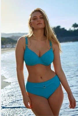 Prima Donna Bikini Kochi Full Slip Bikini Set Sea Breeze Small Bottoms 38 F Top