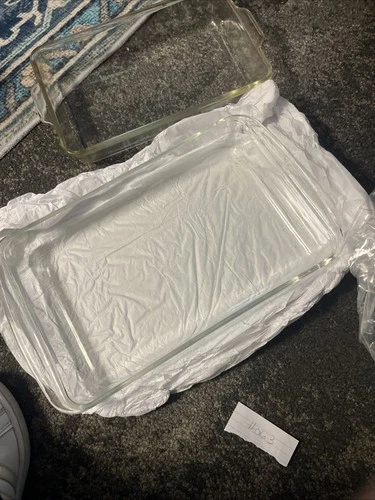 Pyrex Vintage 11 X 7 Clear Glass Baking Dish Rectangular from the 60’s