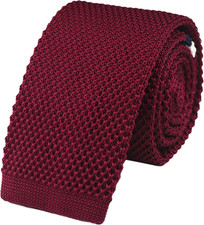 Knit Ties for Men Vintage Business Smart Casual 2" Skinny Stripe Knit Tie Stripe
