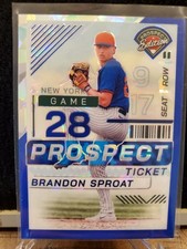 2024 Panini Prospect Edition Blue Ice Prizm Brandon Sproat LE 280/299 Mets