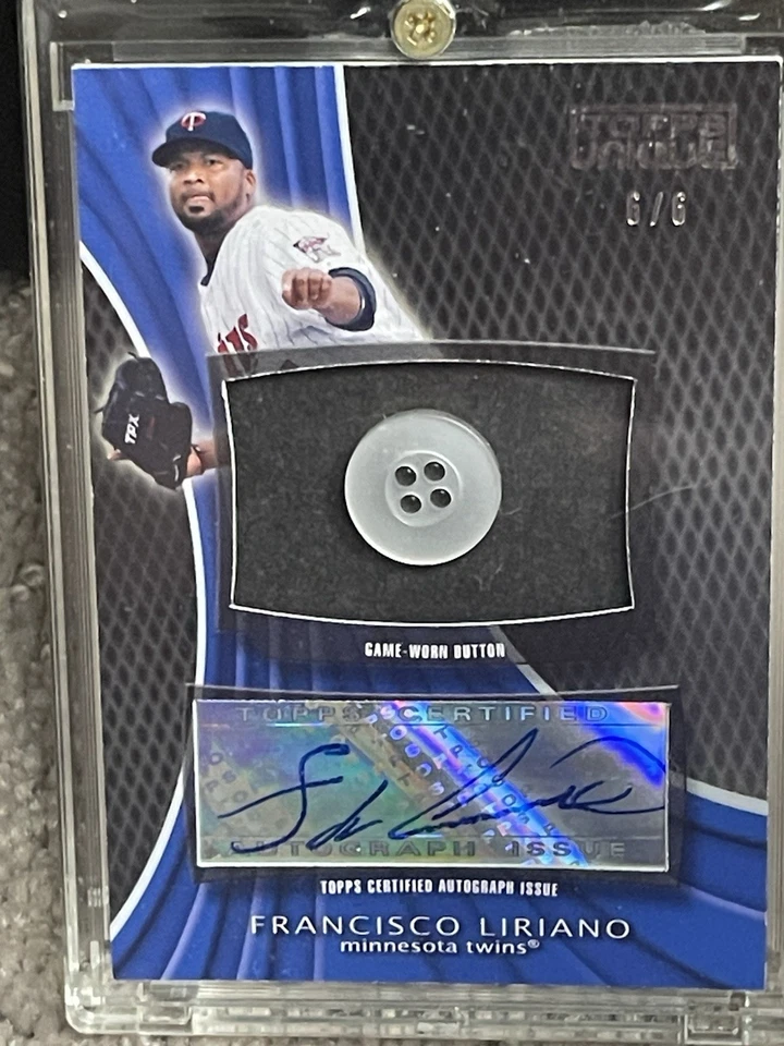 Camiseta deportiva única Francisco Liriano 2009 Topps botón gemelos piratas UBA-FL 6/6 Foto 2 de 4