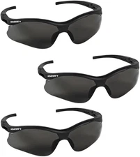 Kleenguard V30 38476 Nemesis Small Safety Glasses (3 Pair) (Black Frame with Smo