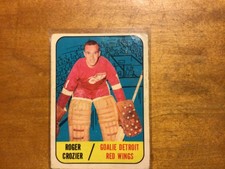 Roger Crozier 3 hockey card Vintage