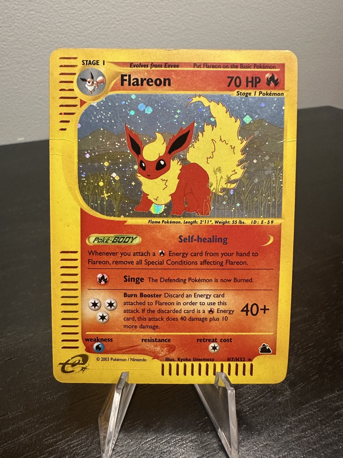 Flareon H7/H32 Skyridge Holo Pokemon TCG - LP