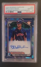 2024 Bowman Sapphire - Brice Matthews 1st Sapphire Autograph PSA 10