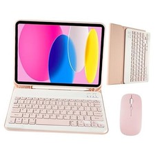 Keyboard Case with Mouse Only For iPad A16 2025 10th Gen 2022 Light Pink