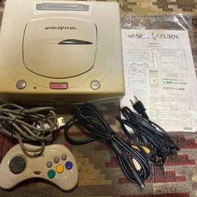 Sega Saturn main body, white, Sega Saturn, Siro, SEGA box, instructions included