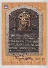 2012 Panini Cooperstown Bronze History 128/599 Mordecai Brown #12 HOF 8b4