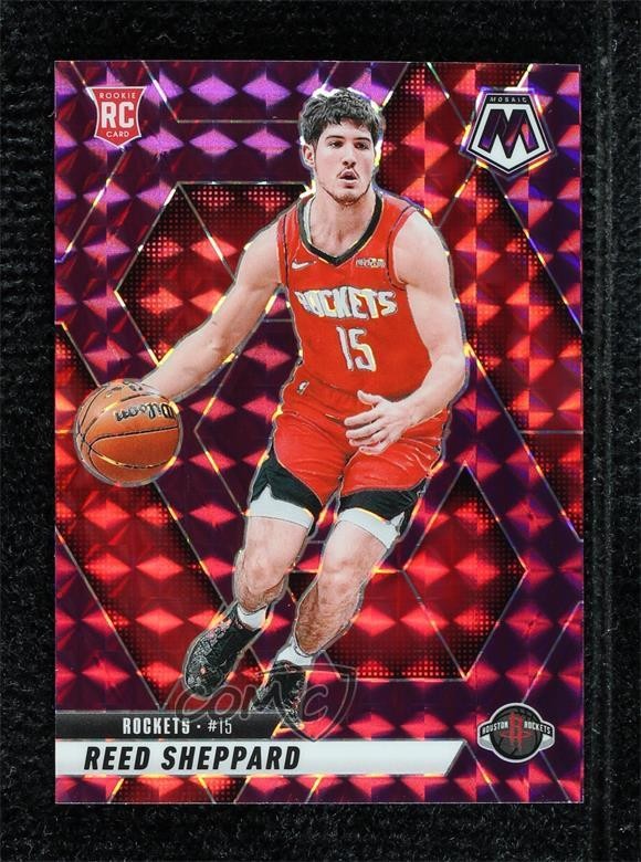2024 Panini Mosaic Rookies Purple Prizm 10/99 Reed Sheppard #249 Rookie RC 0r0s