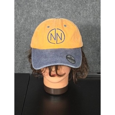 Time in Fashion NN Logo Baseball Cap Orange Blue Two Tone Adjustable Dad Hat