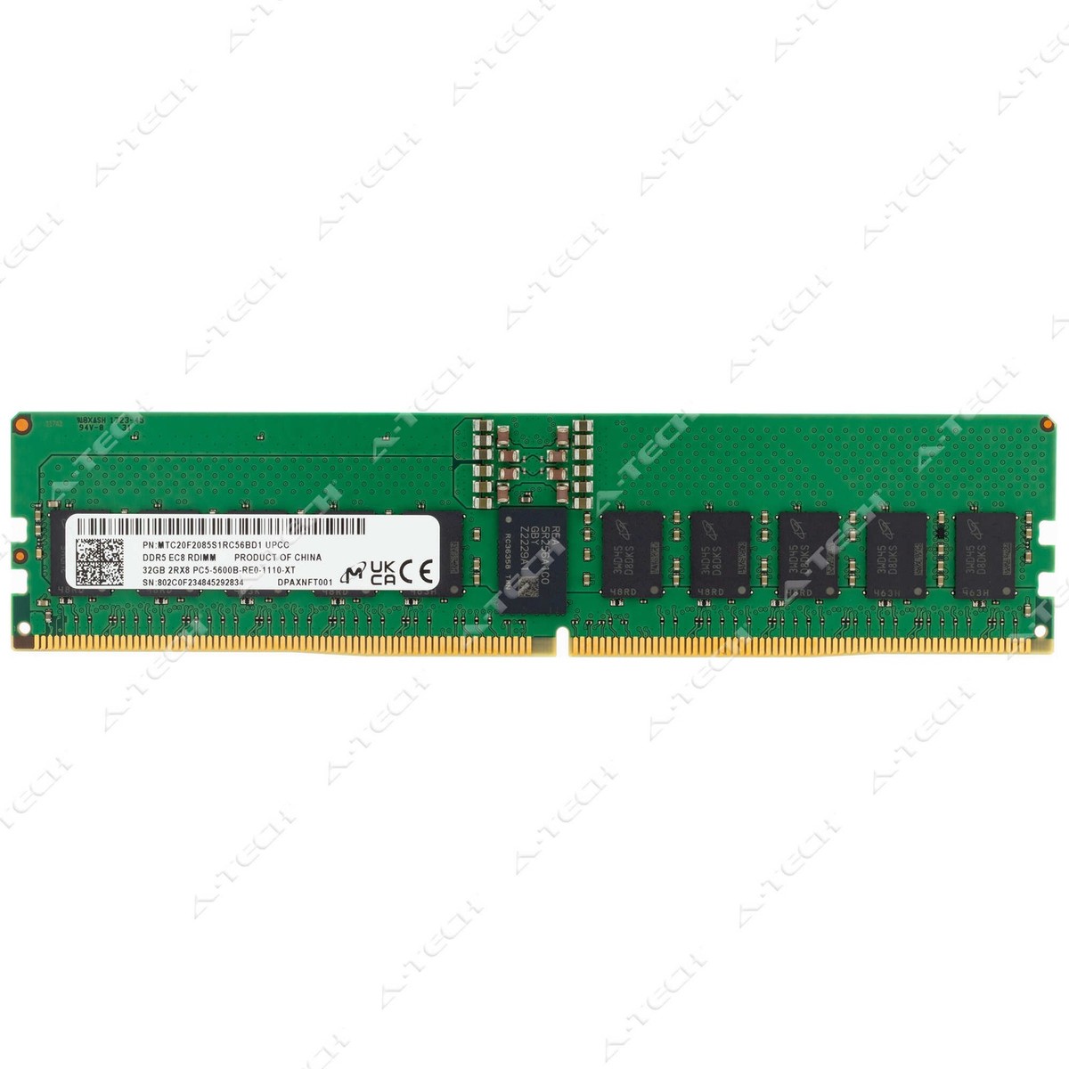 Micron DDR5 PC5-5600 RDIMM 16GB メモリ Micron 64GB DDR5 5600 PC5 