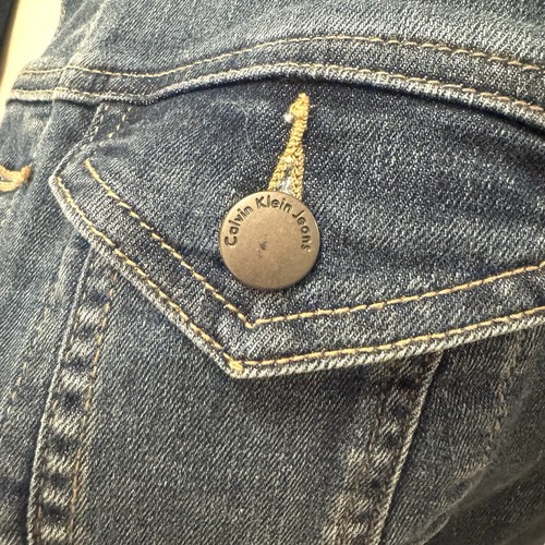 Calvin Klein Denim Jacket Size:S Women Pockets - Picture 4 of 12