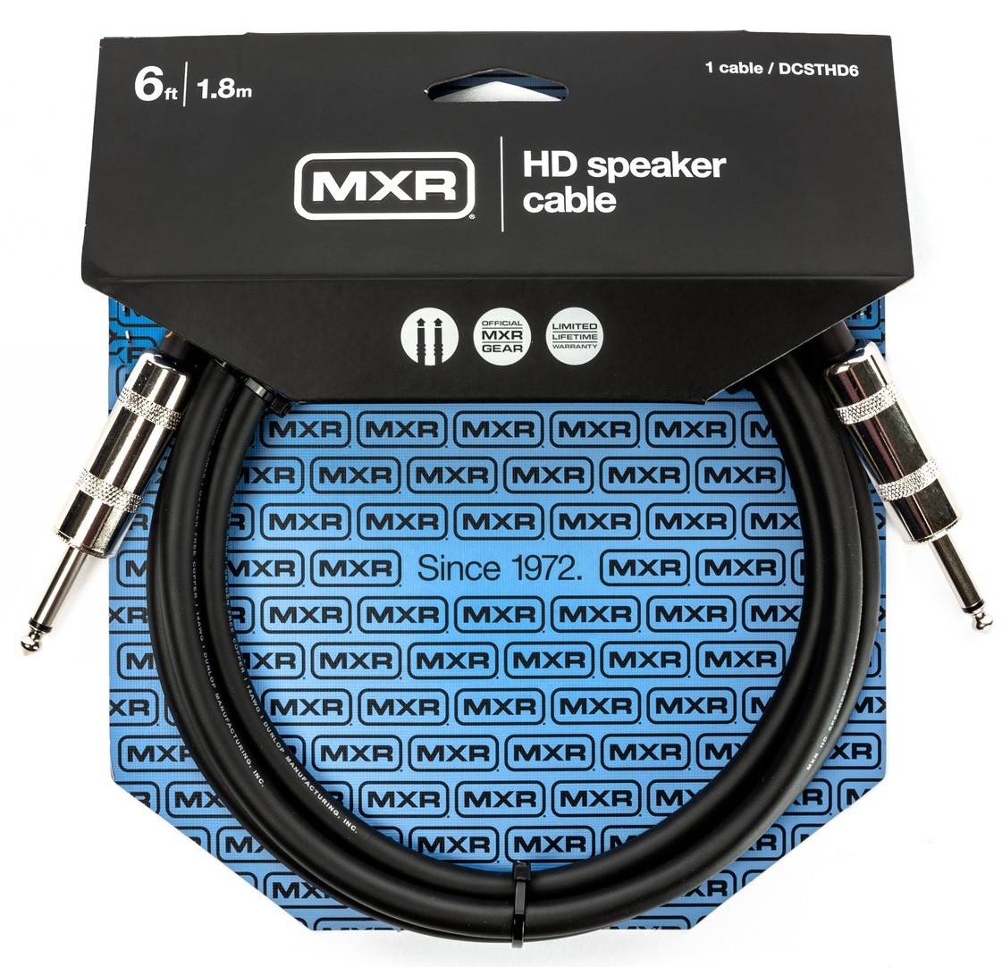 Dunlop MXR Cable 6ft Speaker TS Heavy Duty