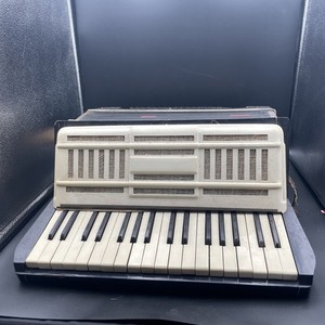 Vintage Accordion Black And White Italian