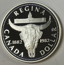 1982 Canada Commemorative Silver Dollar PF (Regina 1882-1982)