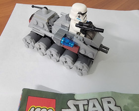 2 LEGO Star Wars Sets Microfighters Clone Turbo Tank + Resistance Trooper Pack