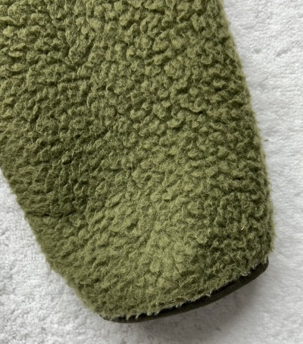 The North Face Boys Size L Green Forrest Mixed Media Fleece Full Zip Jacket - Picture 2 of 6