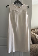 Tory Burch woman’s sleeveless sheath dress in Ivory size 10