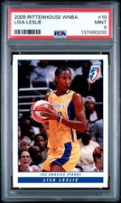 2005 Rittenhouse Lisa Leslie WNBA #10 Los Angeles Sparks PSA 9