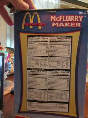 A26 Vintage 2003 McDonalds McFlurry Maker Kids Toy Ice Cream Snack