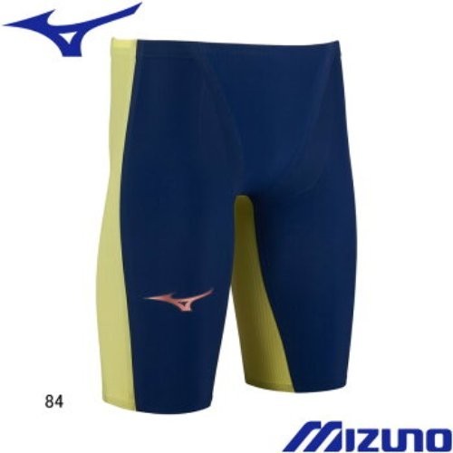 Mizuno GX SONIC ROYAL PW Swimwear N2MBD001 S size Navy Yellow Men