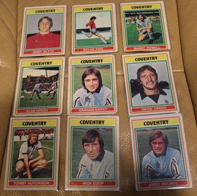 COVENTRY CITY FC 1976 TOPPS BLUE/GREY BIG COLLECTION ORIGINAL TRADING CARDS