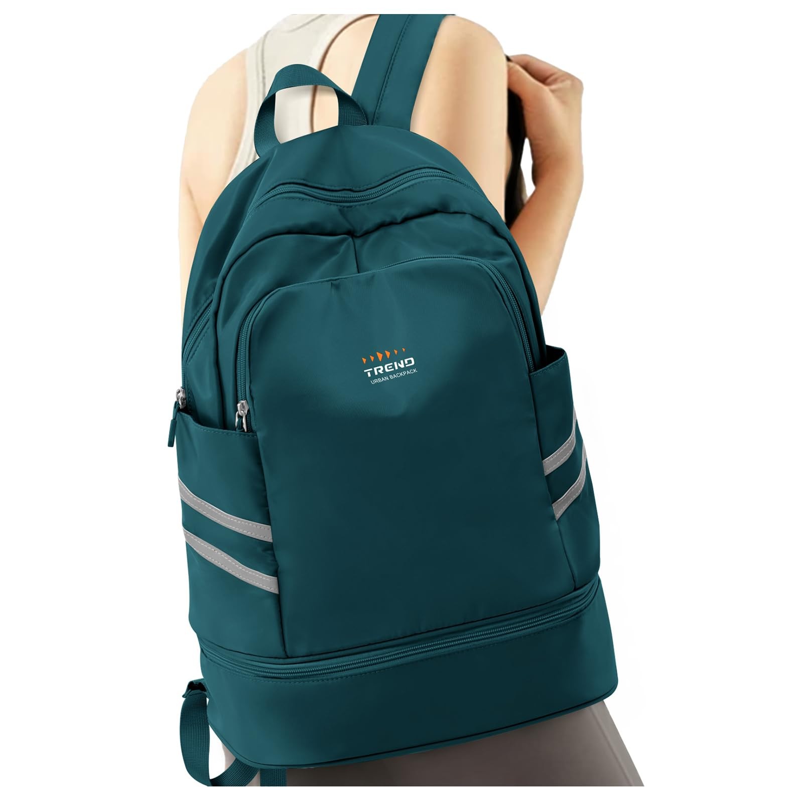 Gym Backpack for Women with Shoes Compartment & Wet Pocket, 