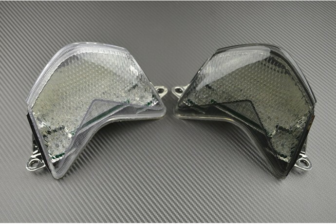 Feu arrière pour Kawasaki ZX10R ZXT00D 2006 2007 avec clignotants intégrés