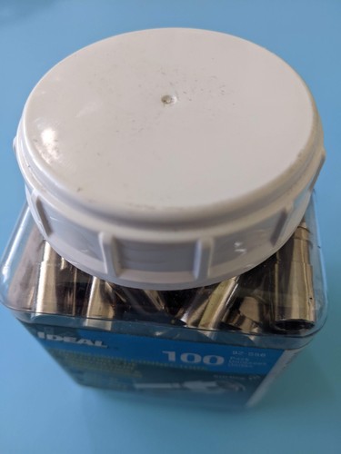 100 NEW RG-6 COMPRESSION F CONNECTORS IDEAL 92-656 FREE SHIPPING - Picture 5 of 5