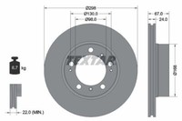 2X Textar 92088803 Bremsscheibe FüR Porsche