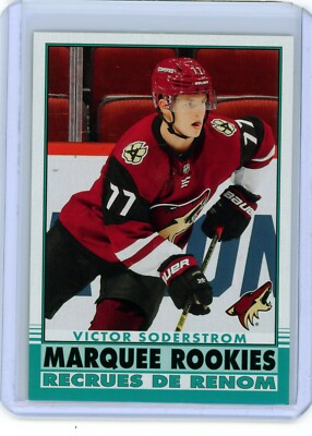 2020-21 O-Pee-Chee Victor Soderstrom Marquee Rookies/Recrues De Renom Aqua Blue