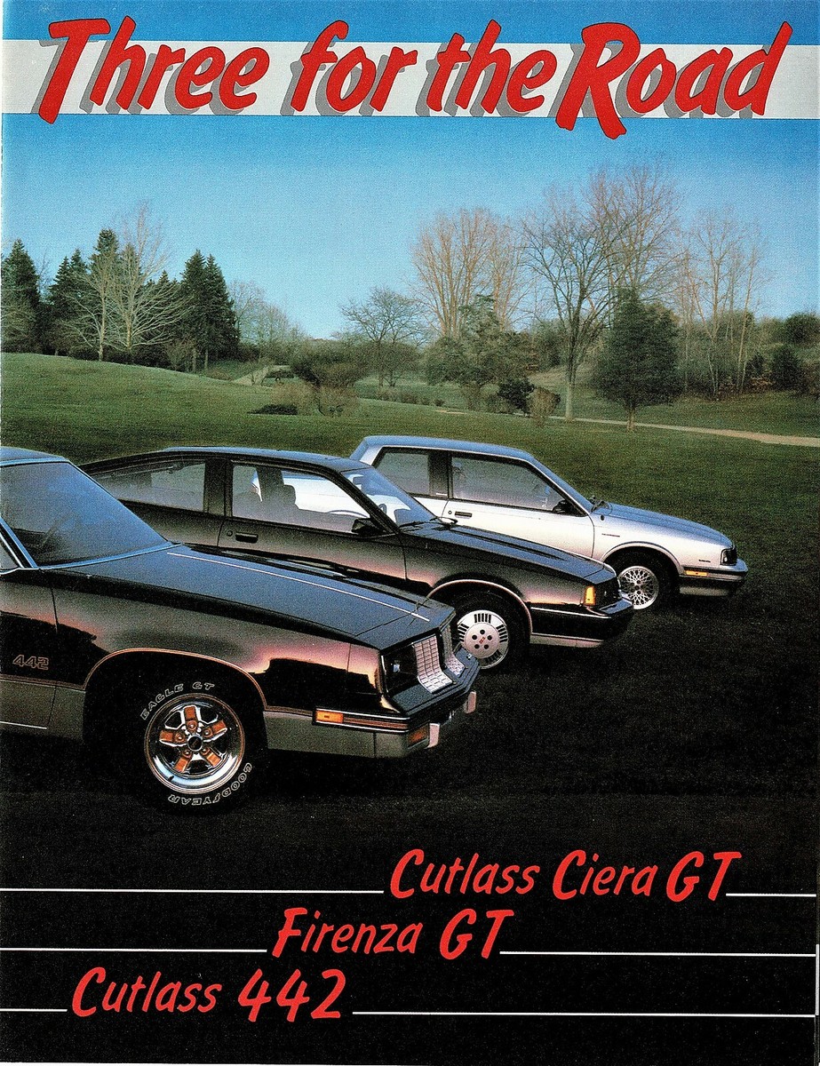 1985 Oldsmobile Cutlass 442 Ciera GT Firenza GT Poster Style Sales