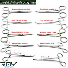 Hemostatic Dog Ear Hair Puller Pet Grooming Dental Locking Veterinary Forceps