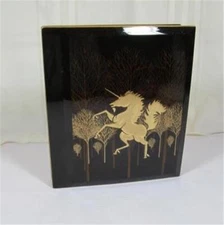Vintage OTAGIRI Brown & Gold Unicorn PHOTO ALBUM, holds 4x6 photo's * NIB *