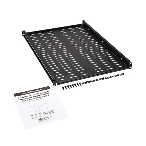 Tripp Lite SmartRack Adjustable-Deep Steel Rack Shelf 1U Vented SRSHELF4PHDVENT
